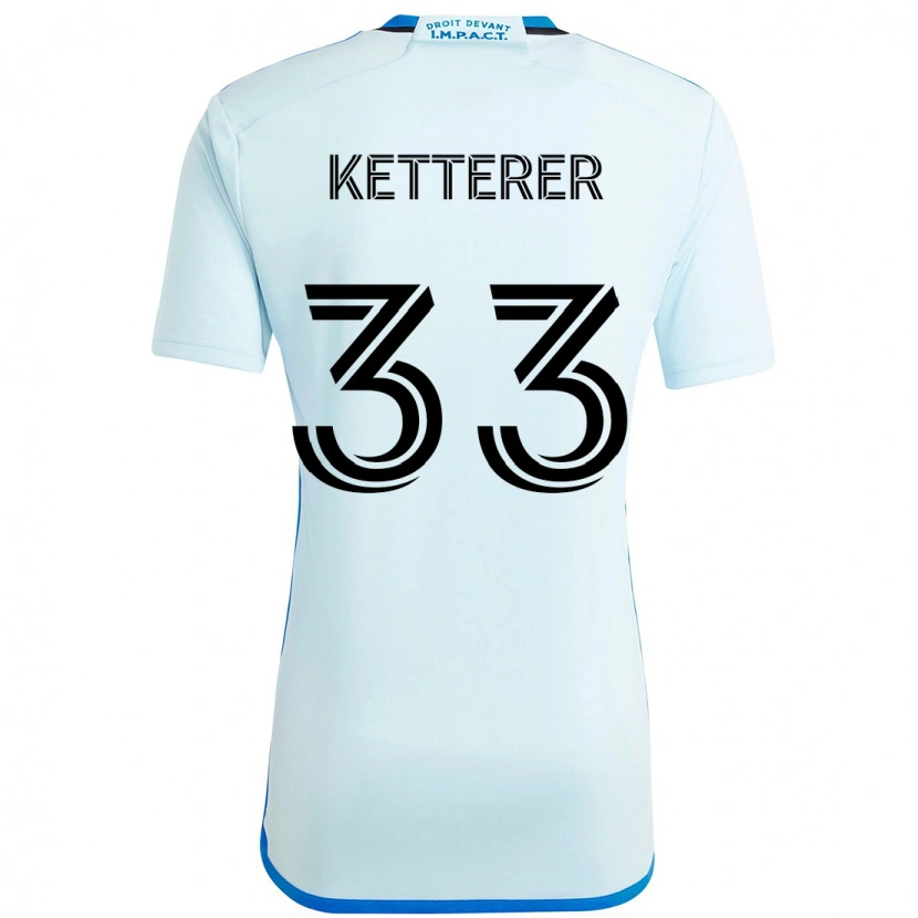 Danxen Dzieci Logan Ketterer #33 Ciemnoniebieski Czarny Wyjazdowa Koszulka 2025/26 Koszulki Klubowe
