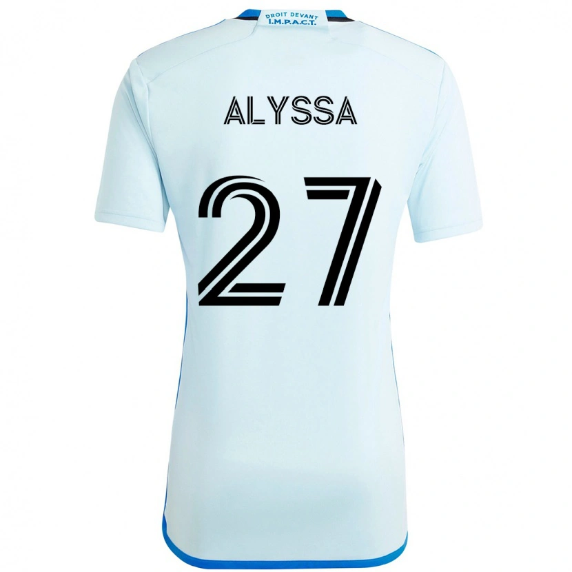 Danxen Dzieci Garreaud Alyssa #27 Ciemnoniebieski Czarny Wyjazdowa Koszulka 2025/26 Koszulki Klubowe
