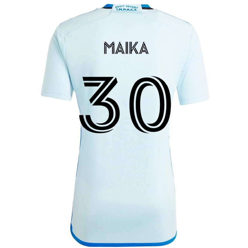 Danxen Dzieci Valcourt Maika #30 Ciemnoniebieski Czarny Wyjazdowa Koszulka 2025/26 Koszulki Klubowe