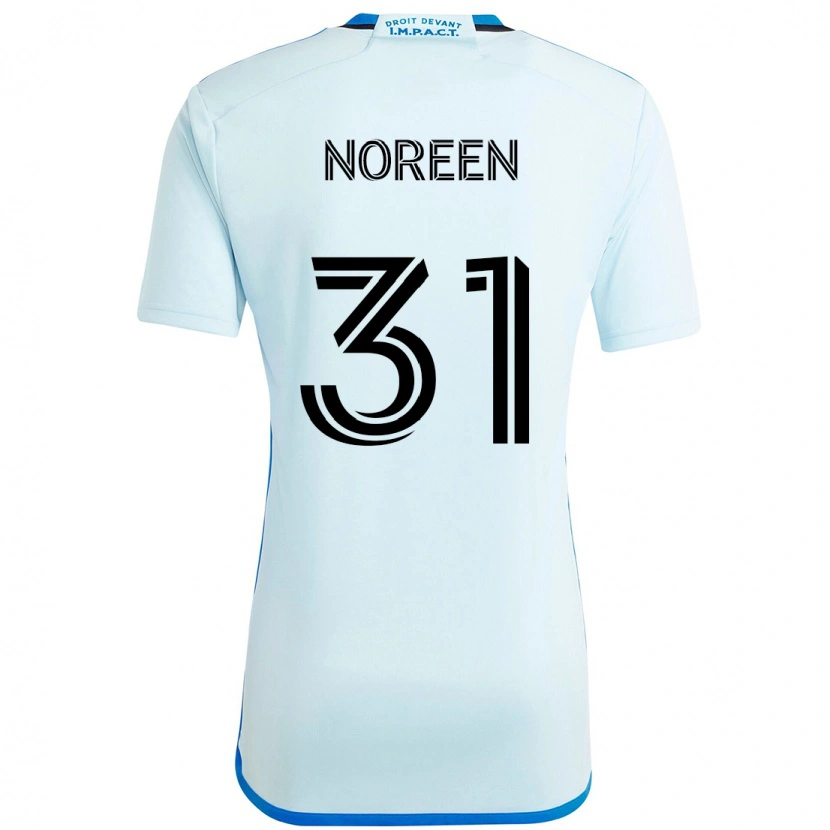 Danxen Dzieci Tijhof Noreen #31 Ciemnoniebieski Czarny Wyjazdowa Koszulka 2025/26 Koszulki Klubowe