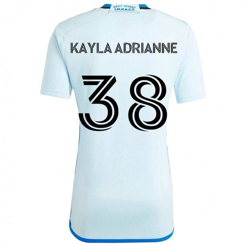 Danxen Dzieci Kamdem Kayla Adrianne #38 Ciemnoniebieski Czarny Wyjazdowa Koszulka 2025/26 Koszulki Klubowe