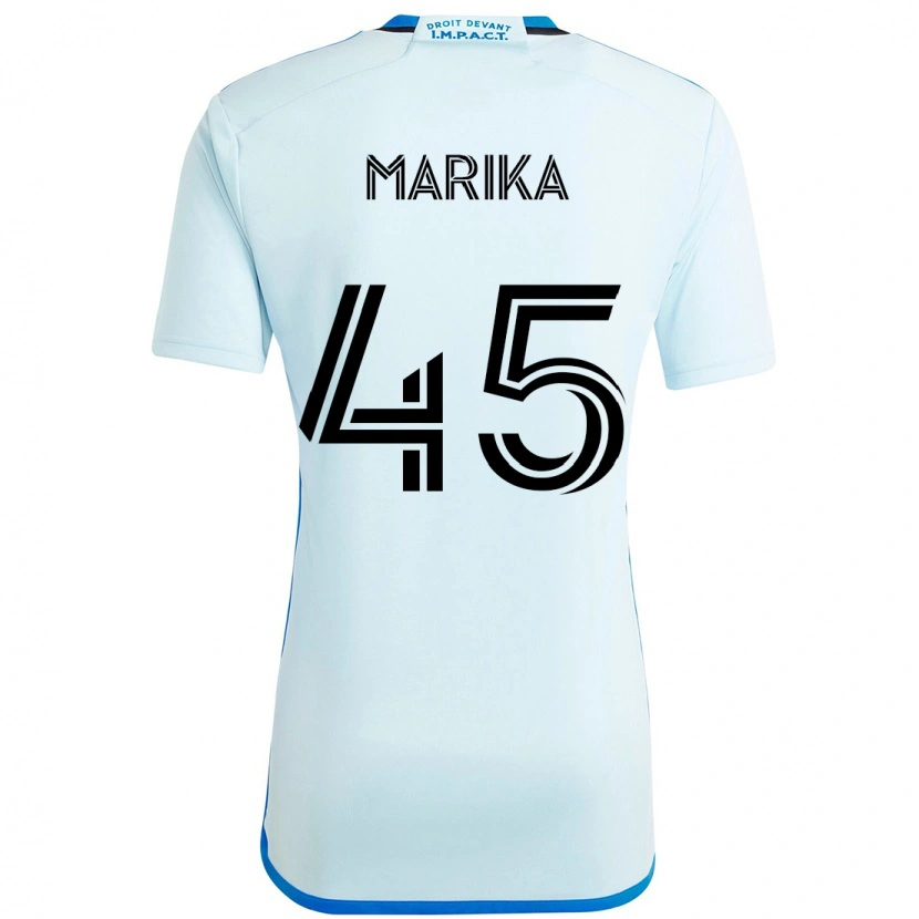 Danxen Dzieci Cregheur Marika #45 Ciemnoniebieski Czarny Wyjazdowa Koszulka 2025/26 Koszulki Klubowe