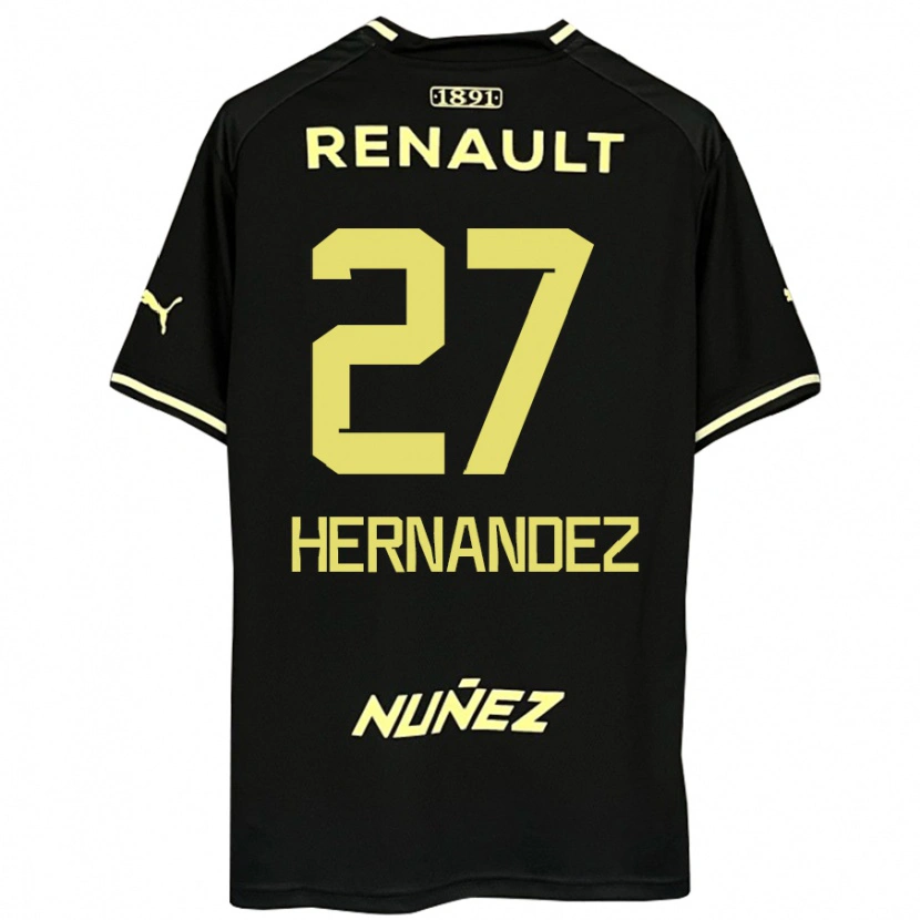 Danxen Dzieci Lucas Hernández #27 Żółty Czarny Wyjazdowa Koszulka 2025/26 Koszulki Klubowe