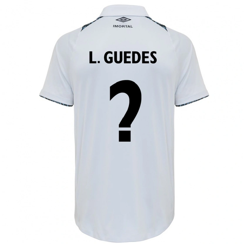 Danxen Dzieci Luis Guedes #0 Niebieski Czarny Biały Wyjazdowa Koszulka 2025/26 Koszulki Klubowe