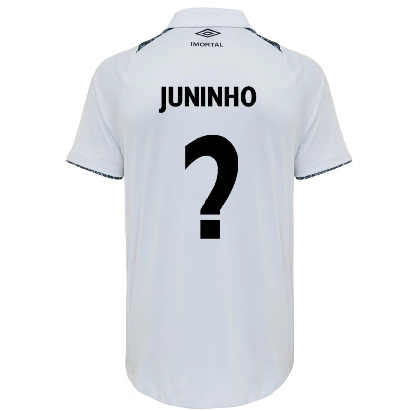Danxen Dzieci Juninho #0 Niebieski Czarny Biały Wyjazdowa Koszulka 2025/26 Koszulki Klubowe