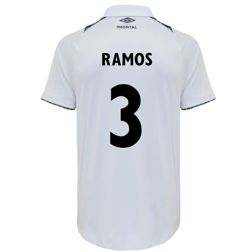 Danxen Dzieci João Ramos #3 Niebieski Czarny Biały Wyjazdowa Koszulka 2025/26 Koszulki Klubowe