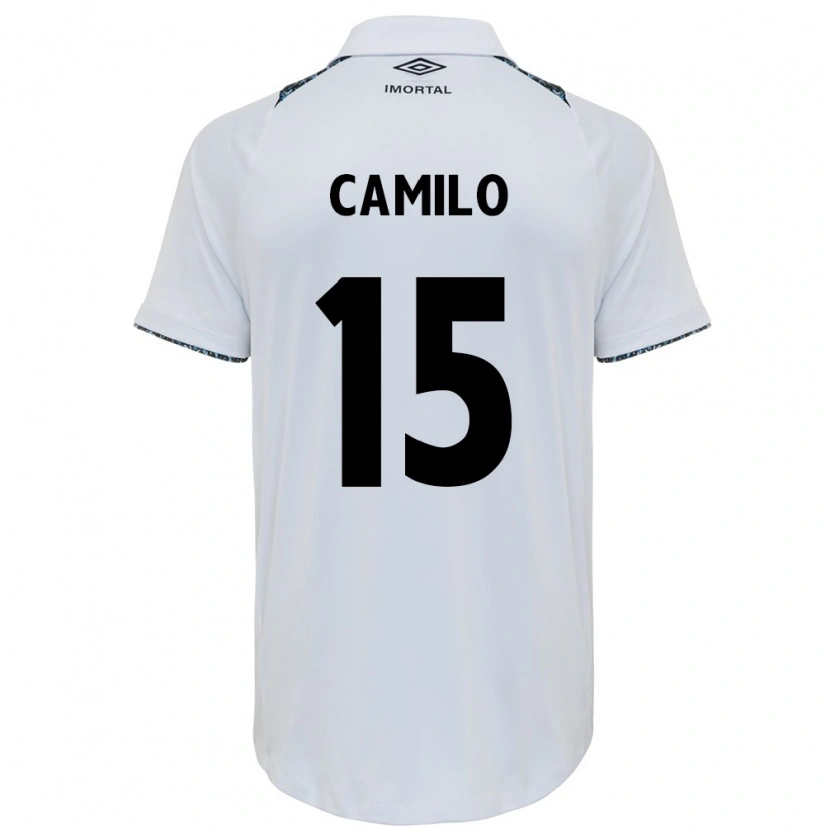 Danxen Dzieci Camilo #15 Niebieski Czarny Biały Wyjazdowa Koszulka 2025/26 Koszulki Klubowe