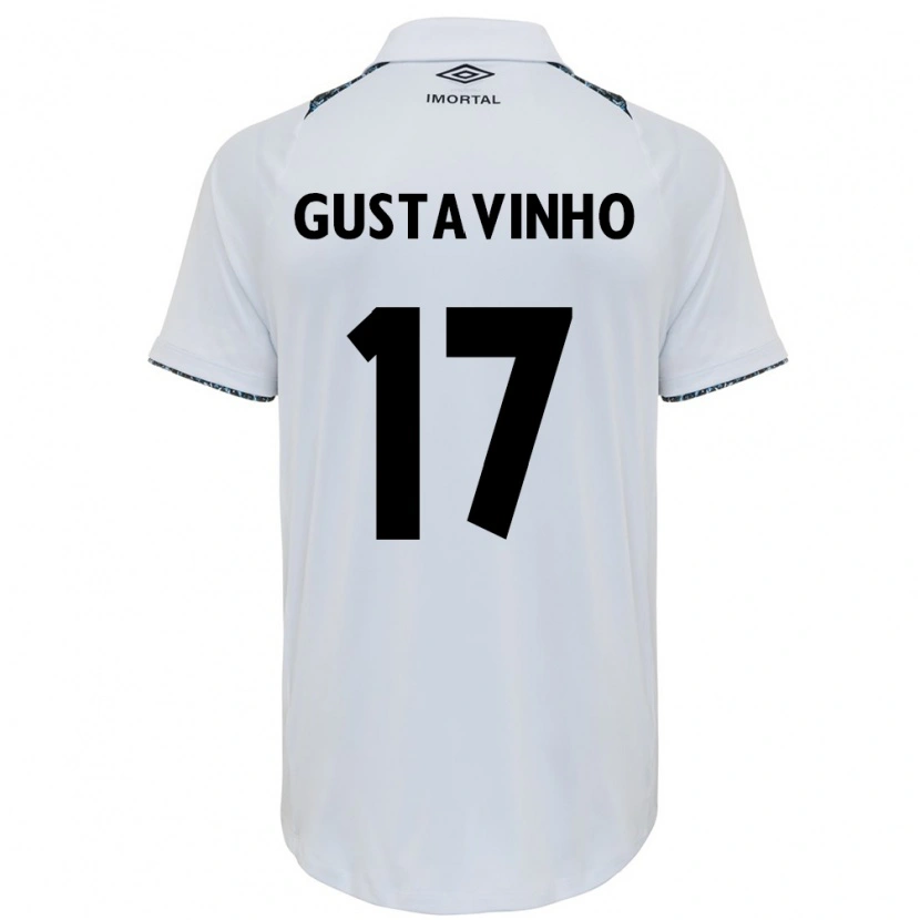 Danxen Dzieci Gustavinho #17 Niebieski Czarny Biały Wyjazdowa Koszulka 2025/26 Koszulki Klubowe