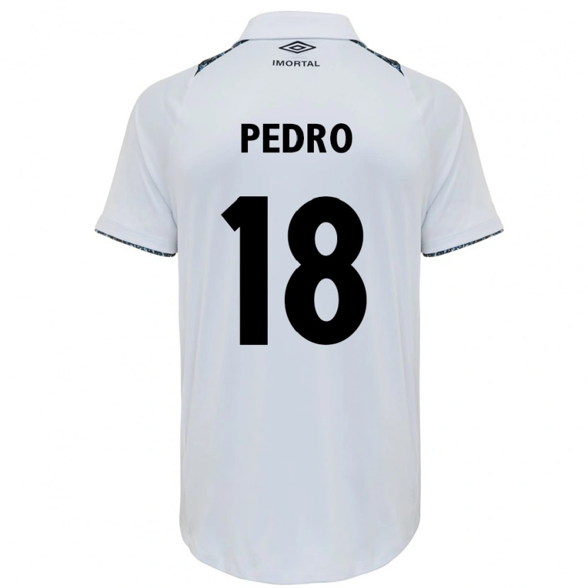 Danxen Dzieci João Pedro #18 Niebieski Czarny Biały Wyjazdowa Koszulka 2025/26 Koszulki Klubowe