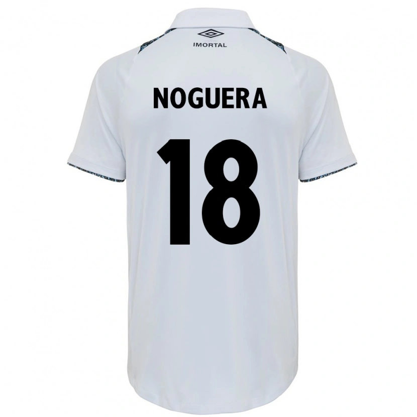Danxen Dzieci Freddy Noguera #18 Niebieski Czarny Biały Wyjazdowa Koszulka 2025/26 Koszulki Klubowe