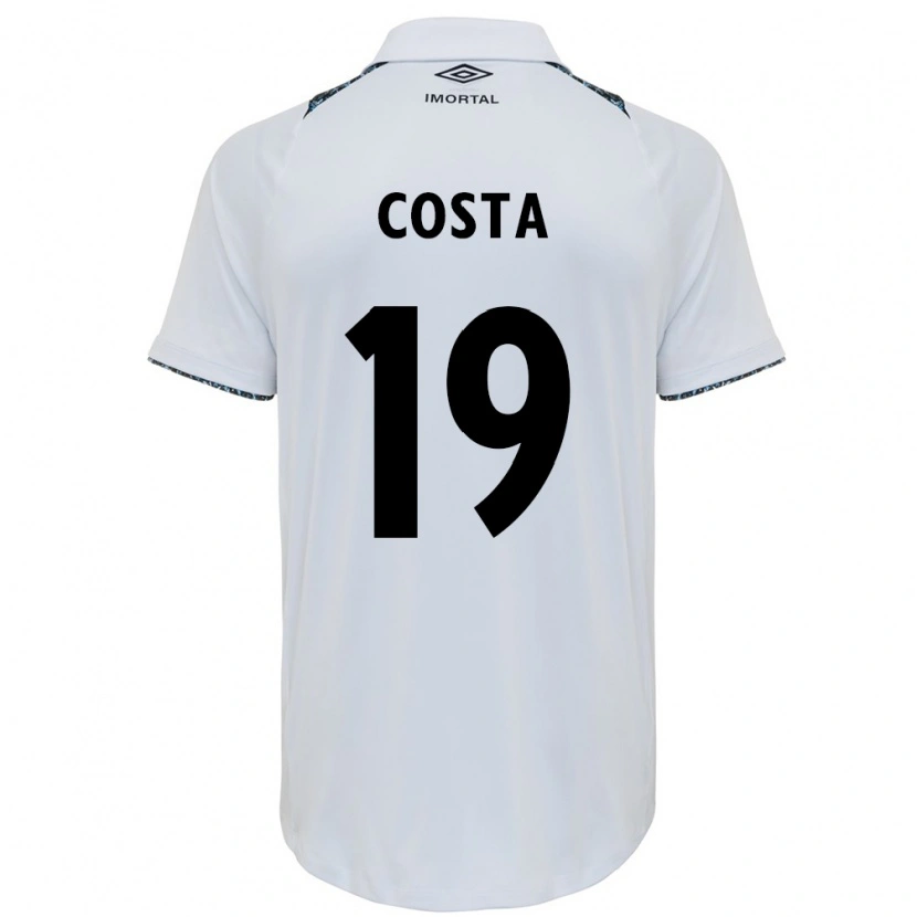 Danxen Dzieci Diego Costa #19 Niebieski Czarny Biały Wyjazdowa Koszulka 2025/26 Koszulki Klubowe