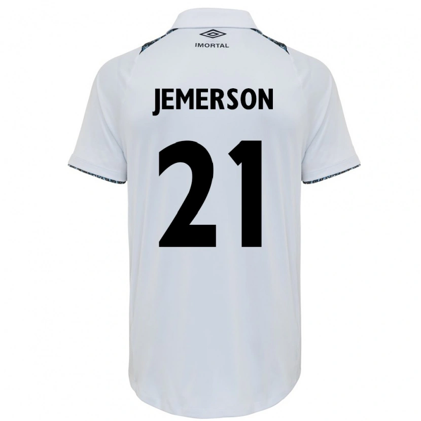 Danxen Dzieci Jemerson #21 Niebieski Czarny Biały Wyjazdowa Koszulka 2025/26 Koszulki Klubowe