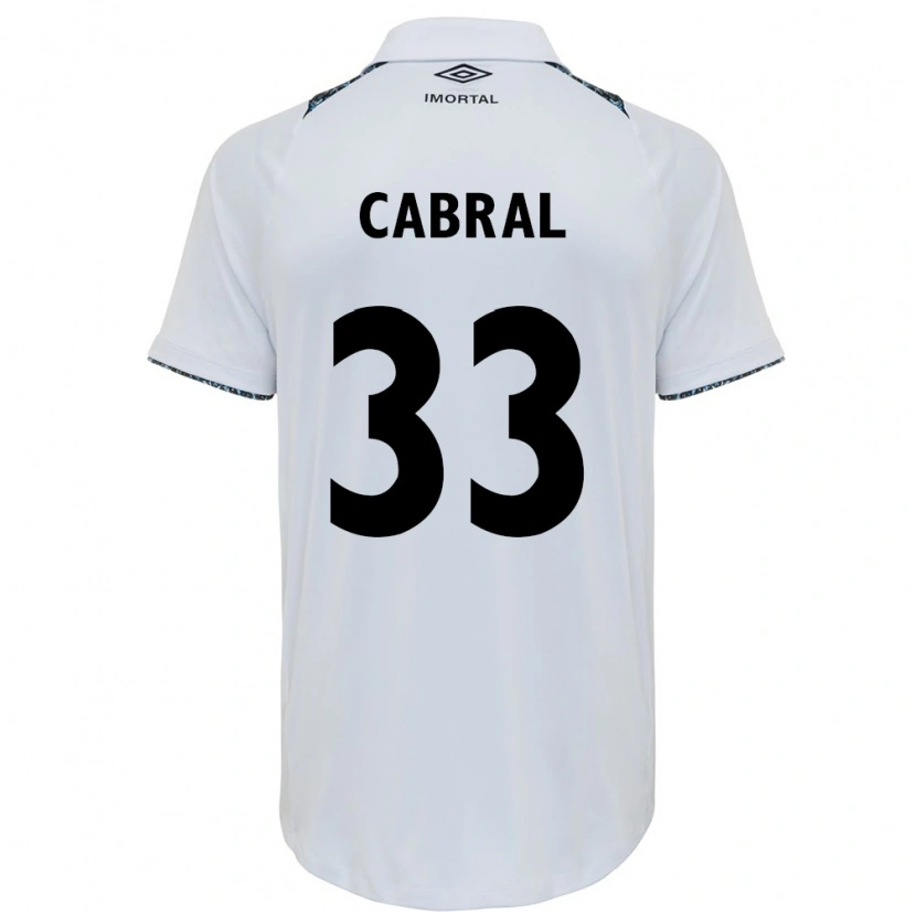 Danxen Dzieci Rafael Cabral #33 Niebieski Czarny Biały Wyjazdowa Koszulka 2025/26 Koszulki Klubowe