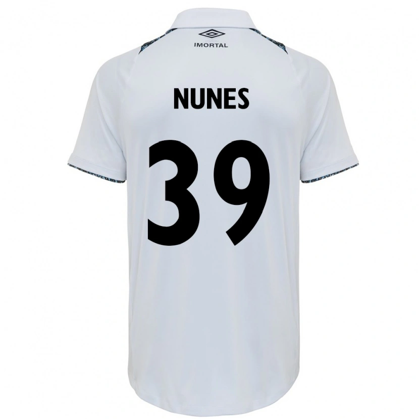 Danxen Dzieci Gustavo Gomes #39 Niebieski Czarny Biały Wyjazdowa Koszulka 2025/26 Koszulki Klubowe