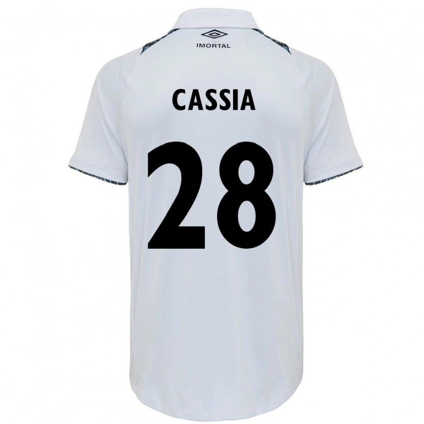 Danxen Dzieci Cássia #28 Niebieski Czarny Biały Wyjazdowa Koszulka 2025/26 Koszulki Klubowe