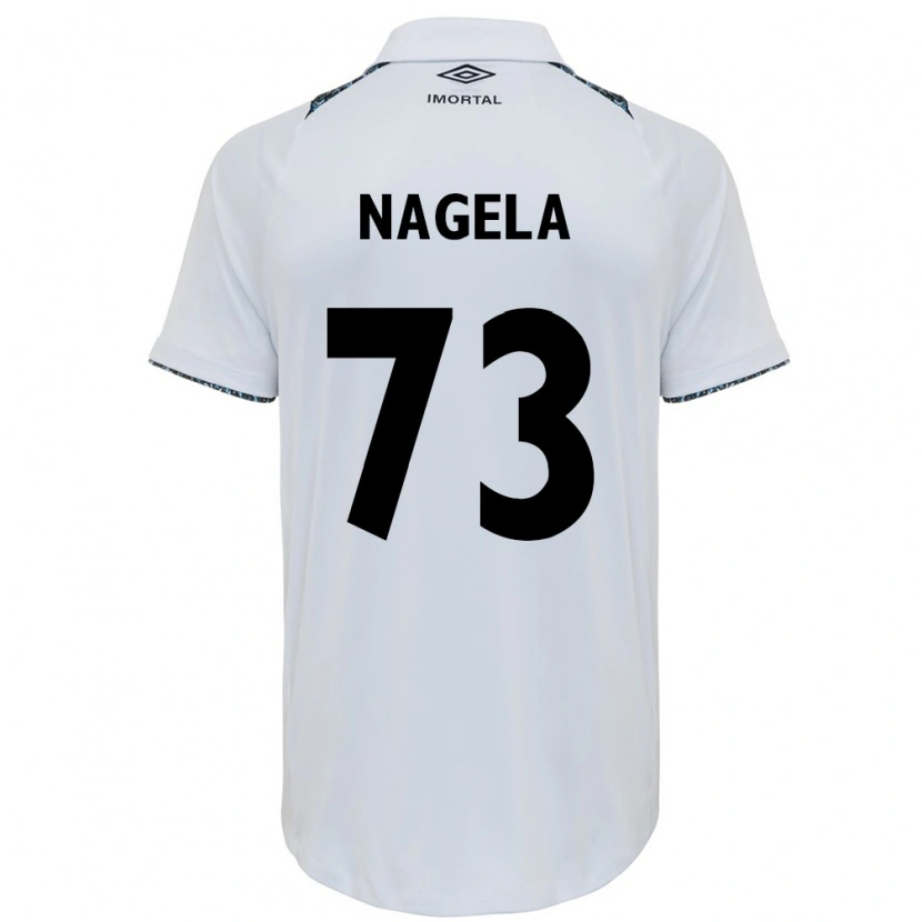 Danxen Dzieci Nágela #73 Niebieski Czarny Biały Wyjazdowa Koszulka 2025/26 Koszulki Klubowe