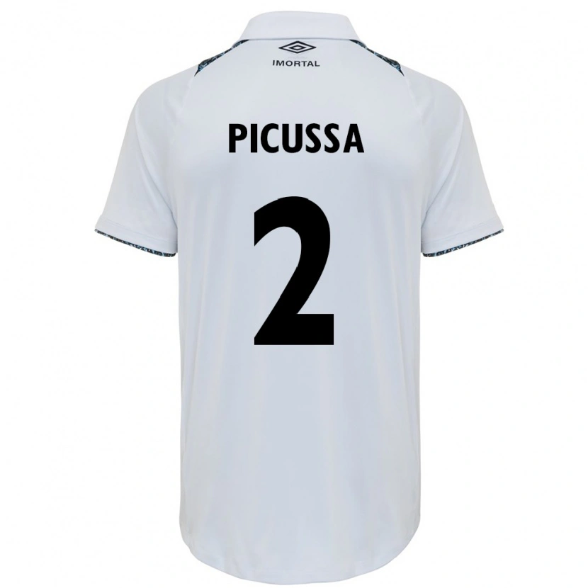 Danxen Dzieci Andressa Herminia Gelenski Picussa #2 Niebieski Czarny Biały Wyjazdowa Koszulka 2025/26 Koszulki Klubowe