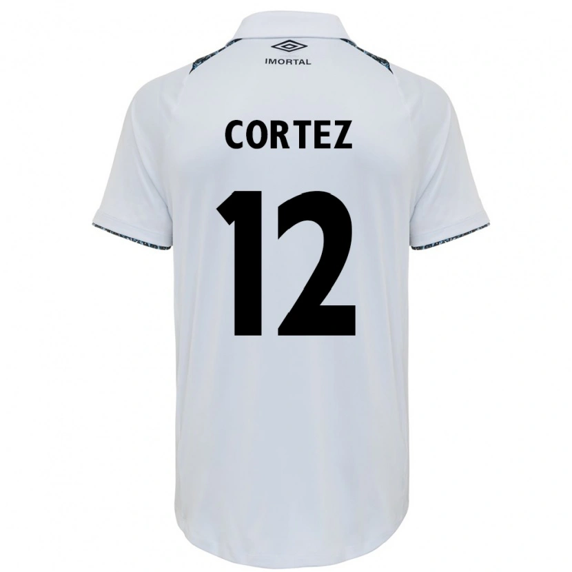 Danxen Dzieci Bruno Cortez #12 Niebieski Czarny Biały Wyjazdowa Koszulka 2025/26 Koszulki Klubowe
