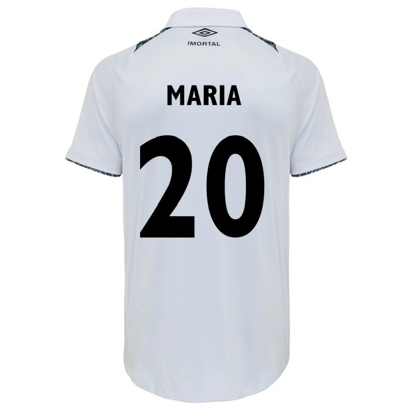Danxen Dzieci Maria De Lourdes Ribeiro Silva #20 Niebieski Czarny Biały Wyjazdowa Koszulka 2025/26 Koszulki Klubowe