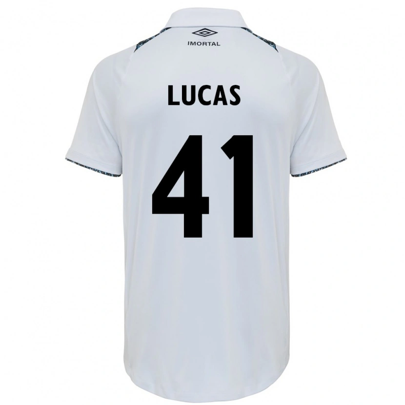 Danxen Dzieci Pedro Lucas #41 Niebieski Czarny Biały Wyjazdowa Koszulka 2025/26 Koszulki Klubowe