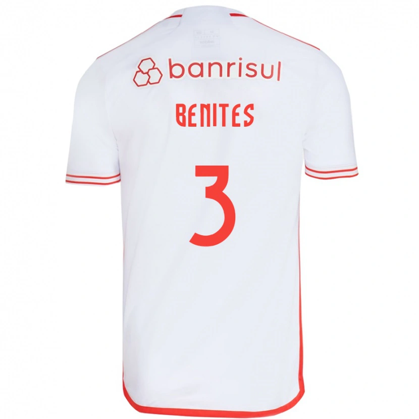 Danxen Dzieci Bruna Benites #3 Czerwony Biały Wyjazdowa Koszulka 2025/26 Koszulki Klubowe