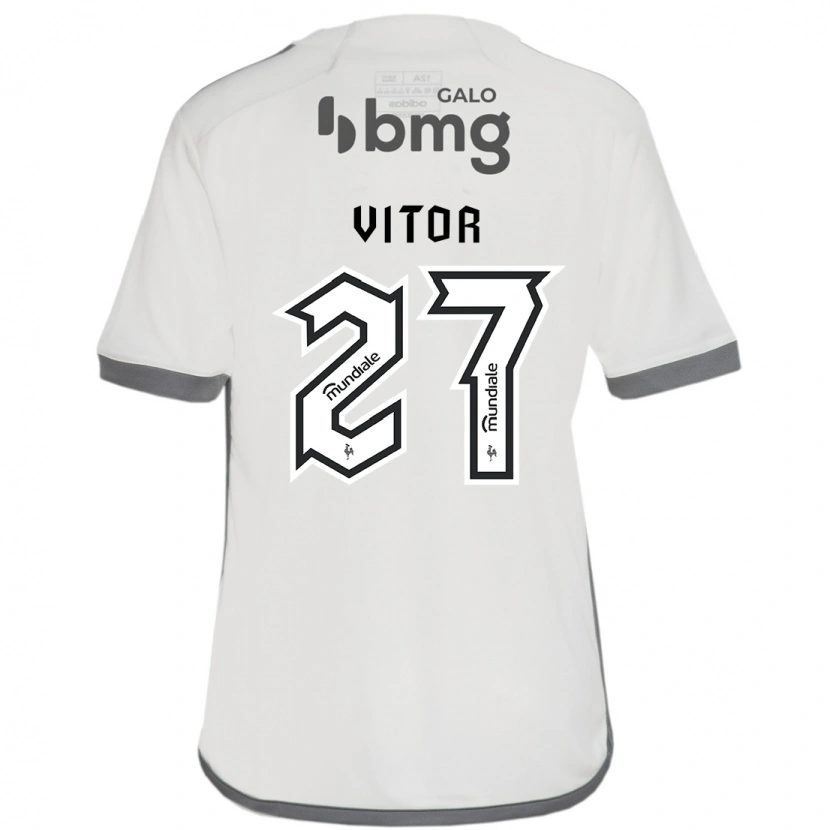 Danxen Dzieci Paulo Vitor #27 Biały Czarny Wyjazdowa Koszulka 2025/26 Koszulki Klubowe