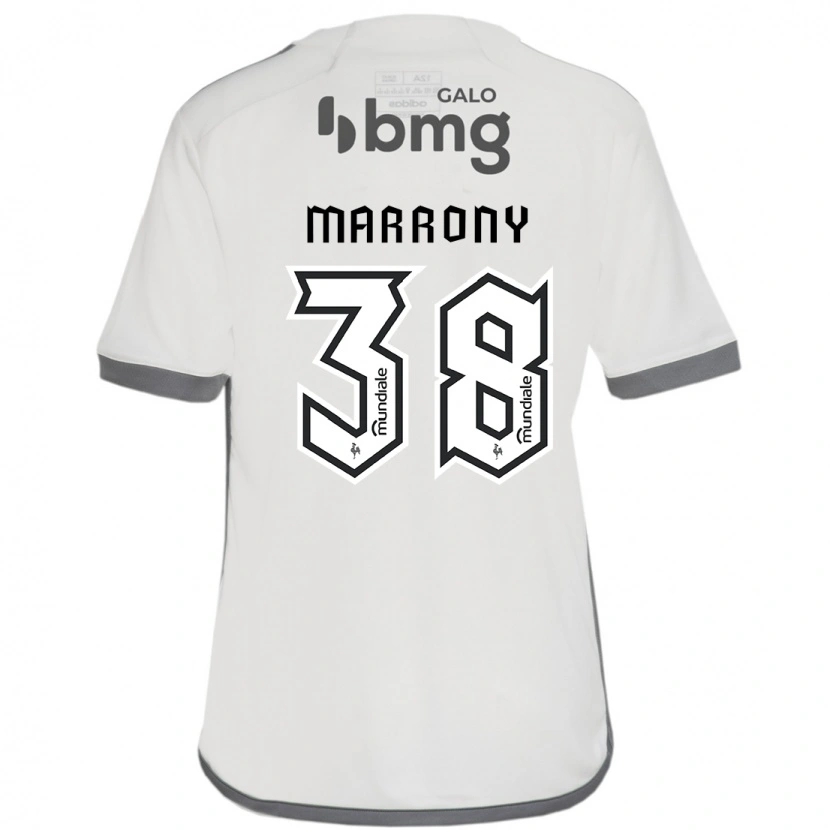 Danxen Dzieci Marrony #38 Biały Czarny Wyjazdowa Koszulka 2025/26 Koszulki Klubowe