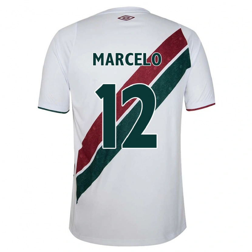 Danxen Dzieci Marcelo #12 Zielony Bordowy Biały Wyjazdowa Koszulka 2025/26 Koszulki Klubowe