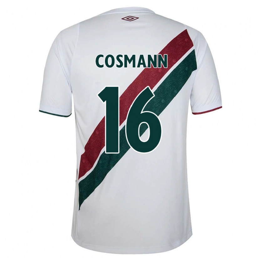 Danxen Dzieci Yasmin Cosmann #16 Zielony Bordowy Biały Wyjazdowa Koszulka 2025/26 Koszulki Klubowe