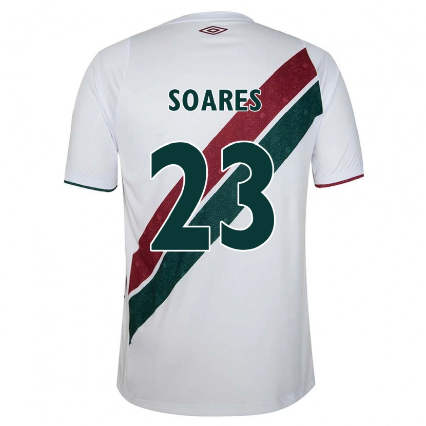 Danxen Dzieci Dani Soares #23 Zielony Bordowy Biały Wyjazdowa Koszulka 2025/26 Koszulki Klubowe