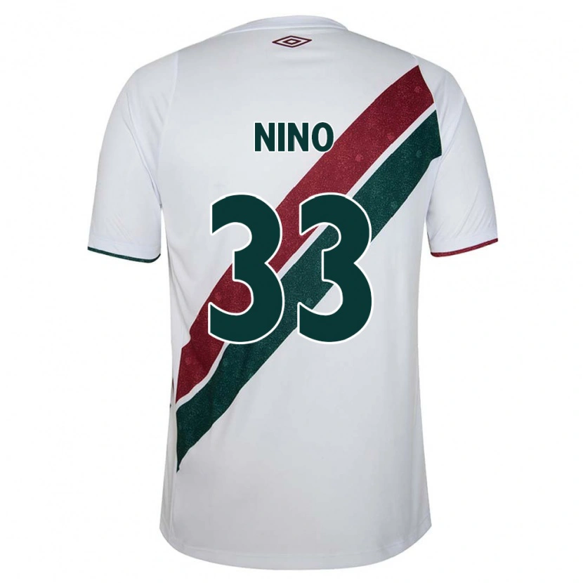 Danxen Dzieci Nino #33 Zielony Bordowy Biały Wyjazdowa Koszulka 2025/26 Koszulki Klubowe