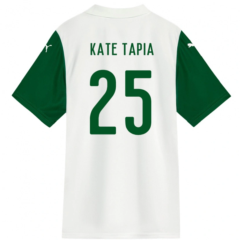 Danxen Dzieci Kate Tapia #25 Zielony Biały Wyjazdowa Koszulka 2025/26 Koszulki Klubowe