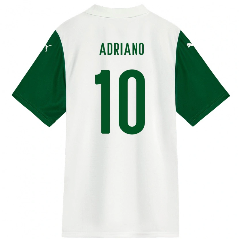 Danxen Dzieci Luiz Adriano #10 Zielony Biały Wyjazdowa Koszulka 2025/26 Koszulki Klubowe