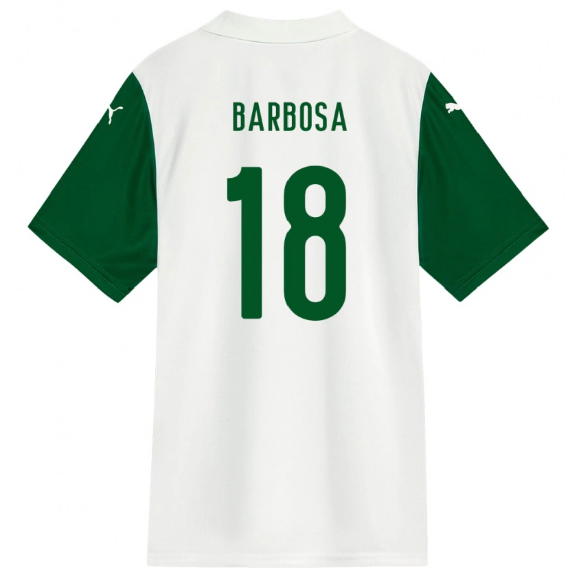 Danxen Dzieci Danilo Barbosa #18 Zielony Biały Wyjazdowa Koszulka 2025/26 Koszulki Klubowe