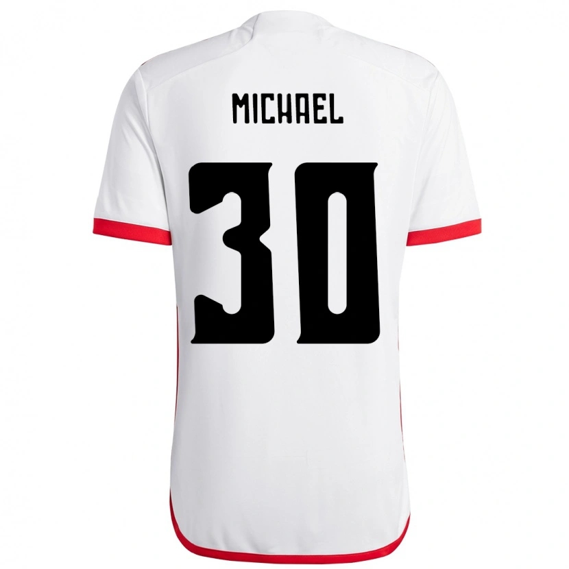 Danxen Dzieci Michael #30 Czerwony Czarny Wyjazdowa Koszulka 2025/26 Koszulki Klubowe