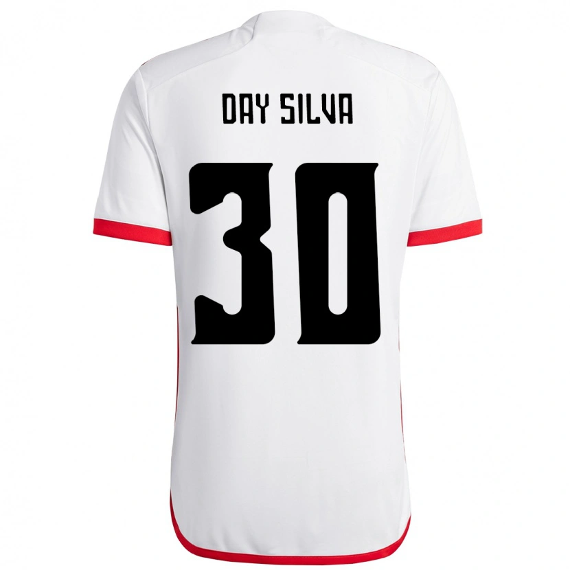 Danxen Dzieci Day Silva #30 Czerwony Czarny Wyjazdowa Koszulka 2025/26 Koszulki Klubowe