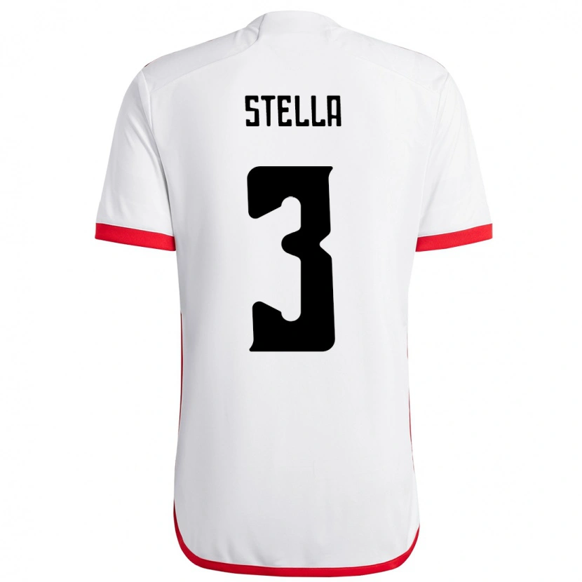 Danxen Dzieci Stella #3 Czerwony Czarny Wyjazdowa Koszulka 2025/26 Koszulki Klubowe