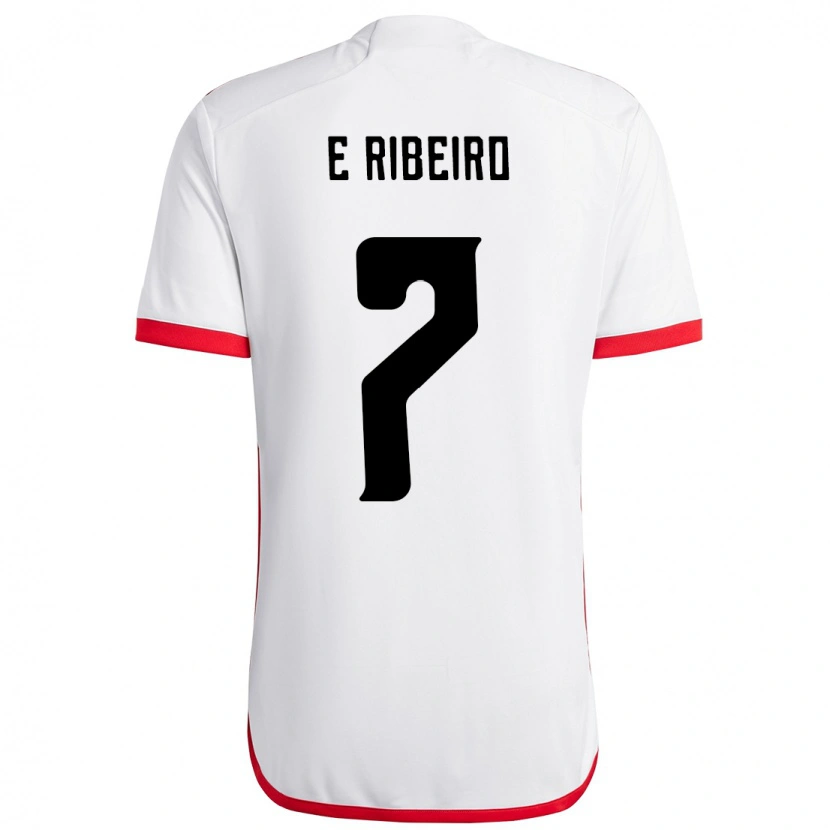 Danxen Dzieci Everton Ribeiro #7 Czerwony Czarny Wyjazdowa Koszulka 2025/26 Koszulki Klubowe