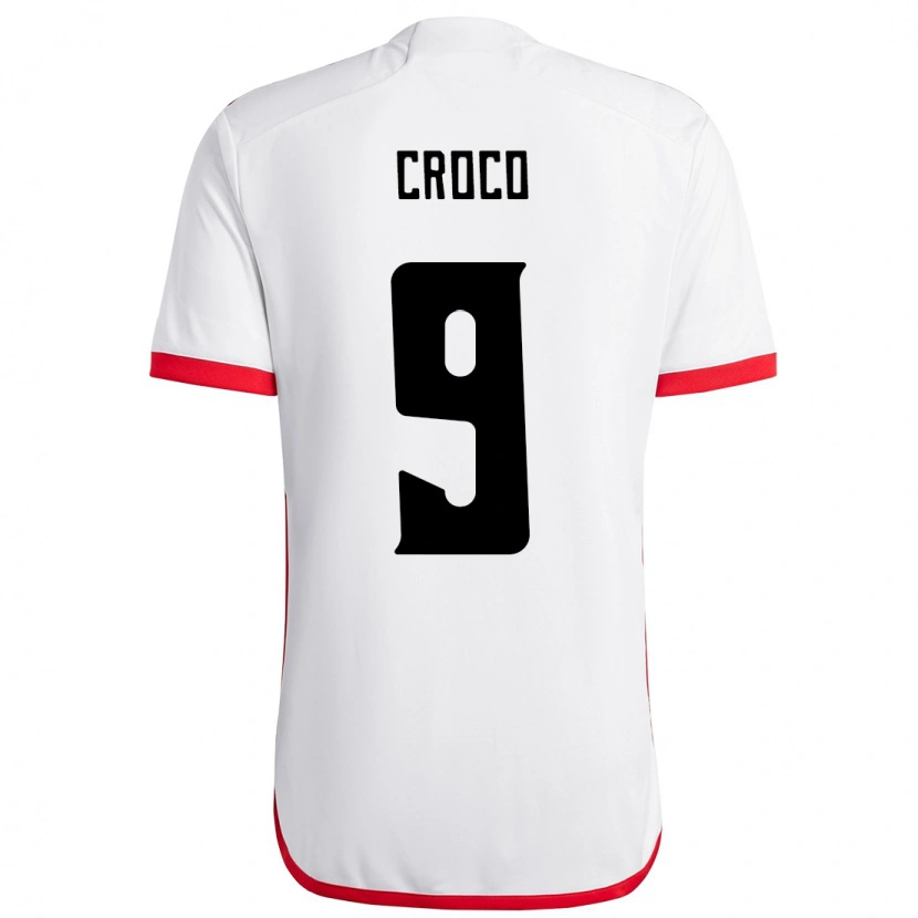 Danxen Dzieci Gabi Croco #9 Czerwony Czarny Wyjazdowa Koszulka 2025/26 Koszulki Klubowe