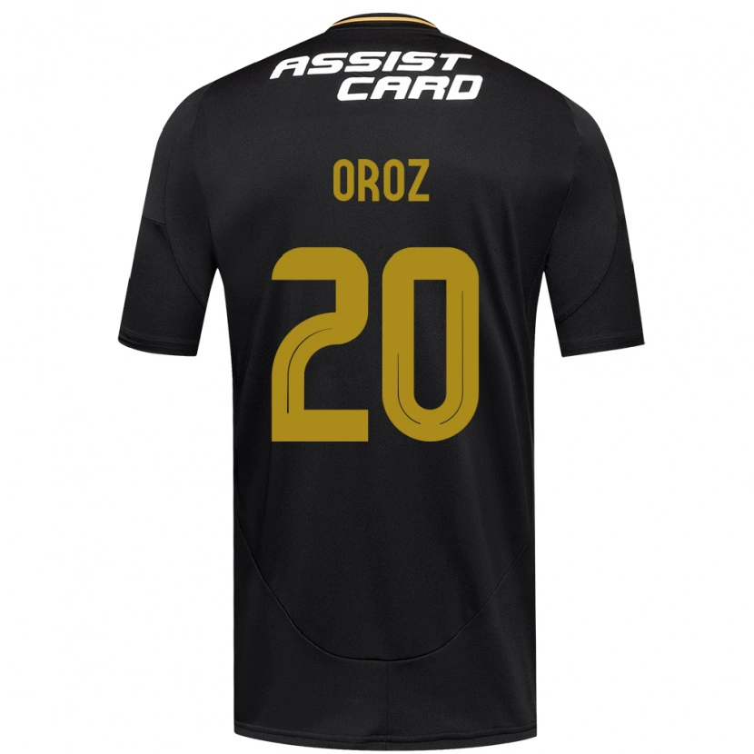Danxen Dzieci Alexander Oroz #20 Czarny Biały Wyjazdowa Koszulka 2025/26 Koszulki Klubowe