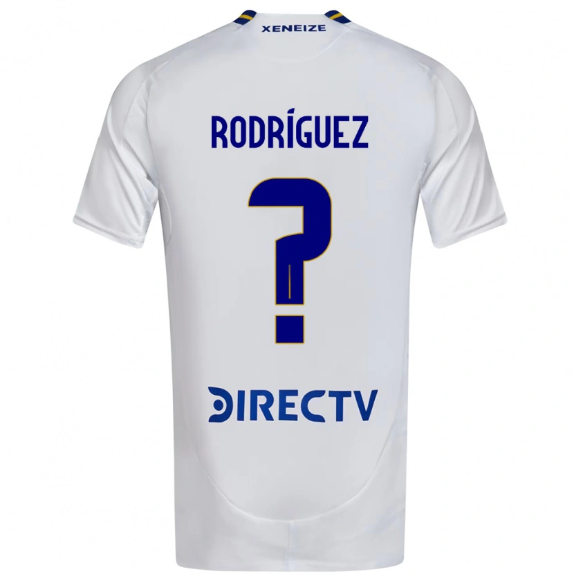 Danxen Dzieci Tobías Rodríguez #0 Królewski Niebieski Żółty Wyjazdowa Koszulka 2025/26 Koszulki Klubowe
