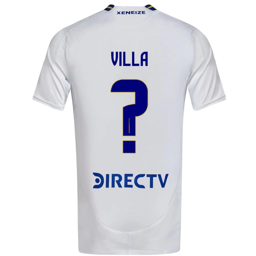 Danxen Dzieci Sebastian Villa #0 Królewski Niebieski Żółty Wyjazdowa Koszulka 2025/26 Koszulki Klubowe