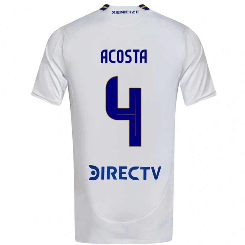 Danxen Dzieci Natan Acosta #4 Królewski Niebieski Żółty Wyjazdowa Koszulka 2025/26 Koszulki Klubowe
