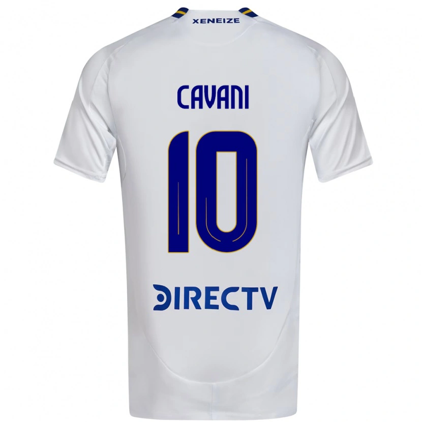Danxen Dzieci Edinson Cavani #10 Królewski Niebieski Żółty Wyjazdowa Koszulka 2025/26 Koszulki Klubowe