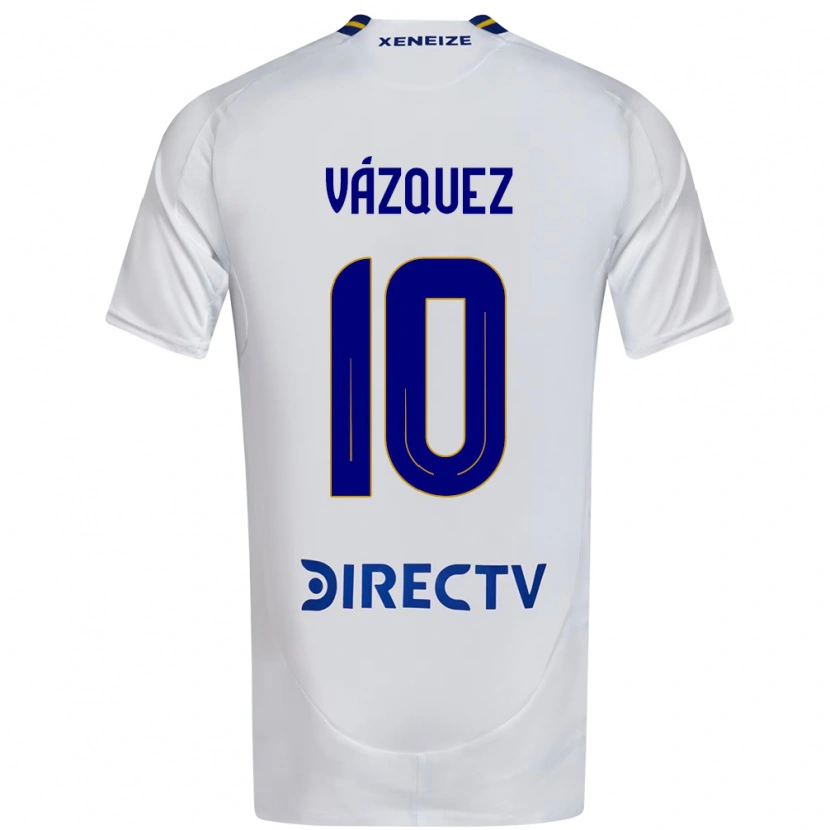 Danxen Dzieci Lucas Vázquez #10 Królewski Niebieski Żółty Wyjazdowa Koszulka 2025/26 Koszulki Klubowe