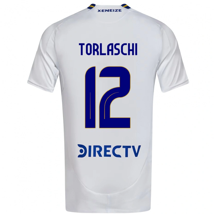 Danxen Dzieci Lucas Torlaschi #12 Królewski Niebieski Żółty Wyjazdowa Koszulka 2025/26 Koszulki Klubowe