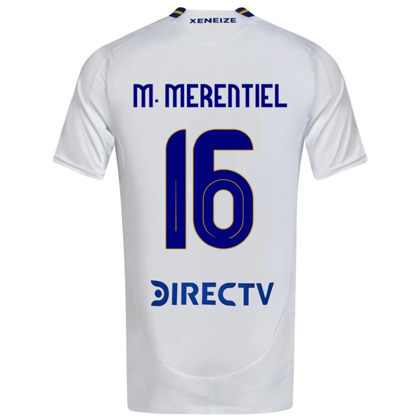 Danxen Dzieci Miguel Merentiel #16 Królewski Niebieski Żółty Wyjazdowa Koszulka 2025/26 Koszulki Klubowe