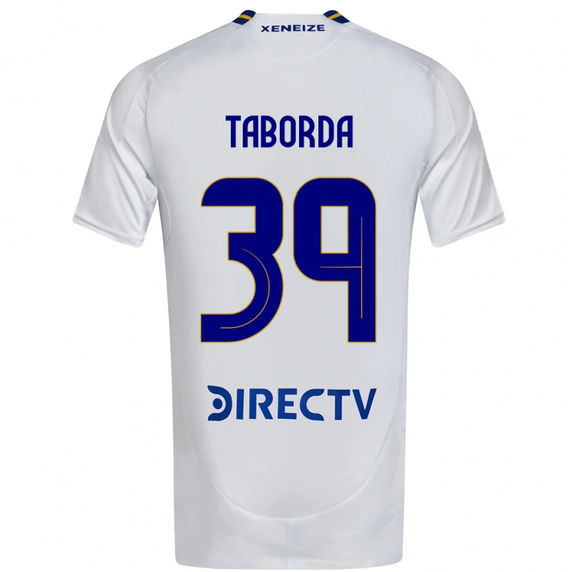 Danxen Dzieci Vicente Taborda #39 Królewski Niebieski Żółty Wyjazdowa Koszulka 2025/26 Koszulki Klubowe
