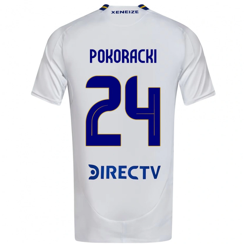Danxen Dzieci Belén Pokoracki #24 Królewski Niebieski Żółty Wyjazdowa Koszulka 2025/26 Koszulki Klubowe