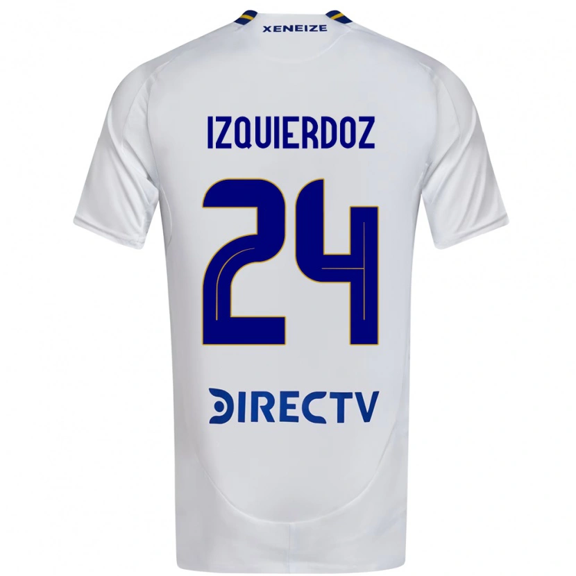 Danxen Dzieci Carlos Izquierdoz #24 Królewski Niebieski Żółty Wyjazdowa Koszulka 2025/26 Koszulki Klubowe